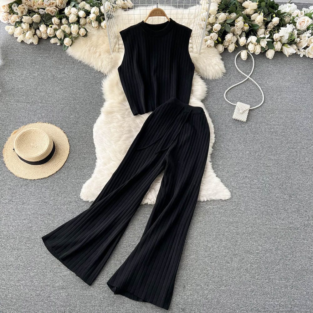 Free / black 2022 new womens brands luxury clothing ladies knitwear designer knitted sweater set for women