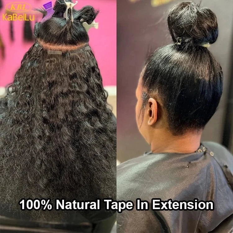 Free Tangle Yaki Tape In Extension For Women 100% Unprocessed Full Hair Bangs Clip In Hair Extension 100% Virgin Human Hair