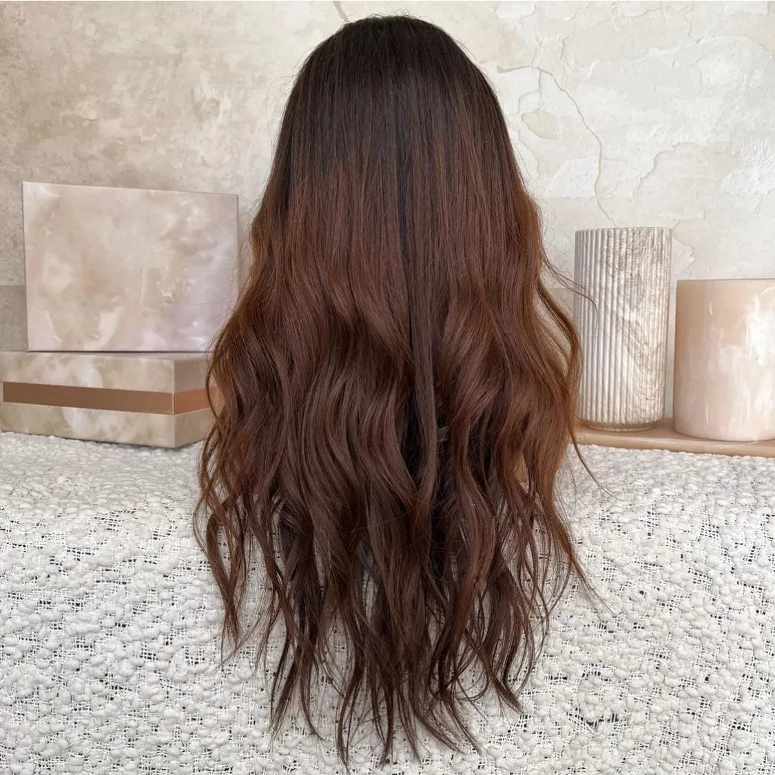 Freedom Quality Wig 150% Density #4 Brown Balayage Color Body Wave 100% Virgin Remy Cuticle Aligned Human Hair Lace Front Wigs