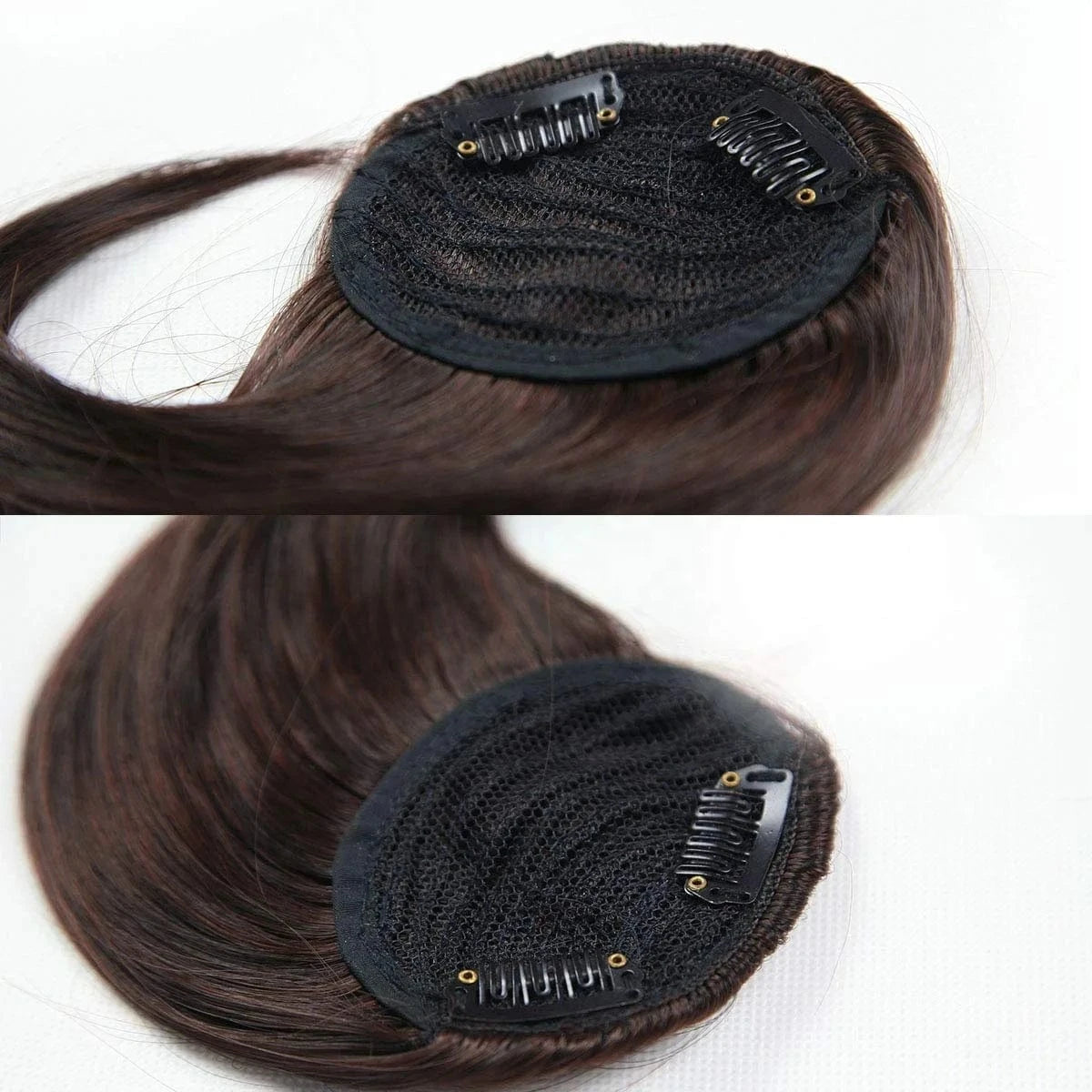 Fringe Heat Resistant Hairpiece 8'' Synthetic Hair Straight Bangs Natural Front Bangs Clip In Hair Extensions Line Full Bang