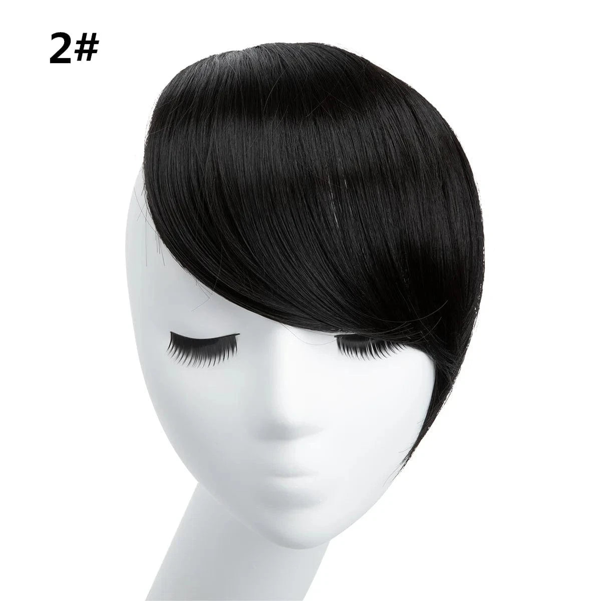 Fringe Heat Resistant Hairpiece 8'' Synthetic Hair Straight Bangs Natural Front Bangs Clip In Hair Extensions Line Full Bang