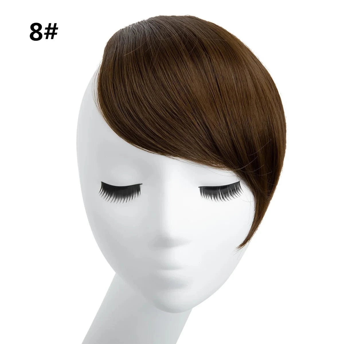 Fringe Heat Resistant Hairpiece 8'' Synthetic Hair Straight Bangs Natural Front Bangs Clip In Hair Extensions Line Full Bang