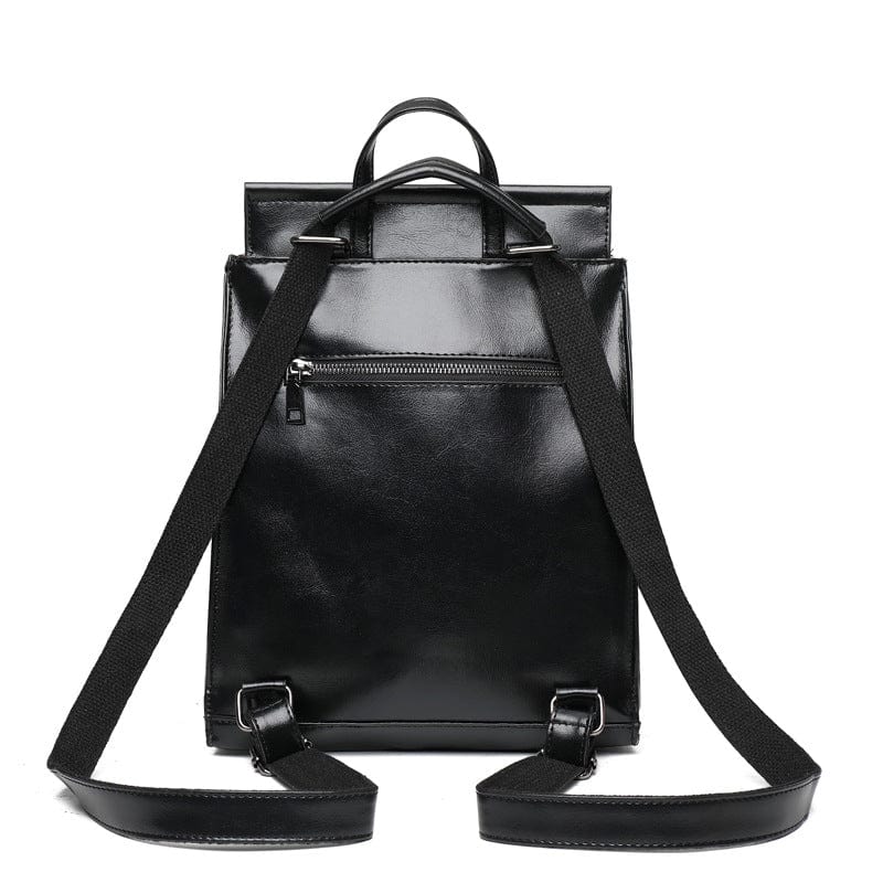 Full Grain Leather Brooks Convertible Bag Small Women's Stylish Genuine Full Grain Leather Backpack Bags Purse