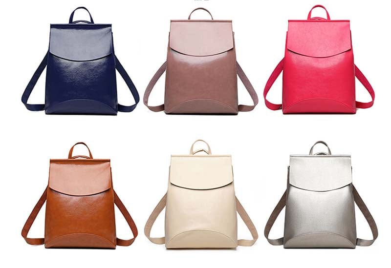 Full Grain Leather Brooks Convertible Bag Small Women's Stylish Genuine Full Grain Leather Backpack Bags Purse