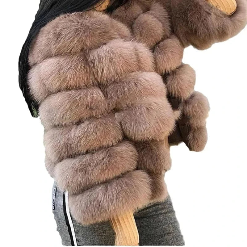 Fur Coat Women's Clothing Real Fox Fur Fashionable Warm Fox Fur Integrated Women