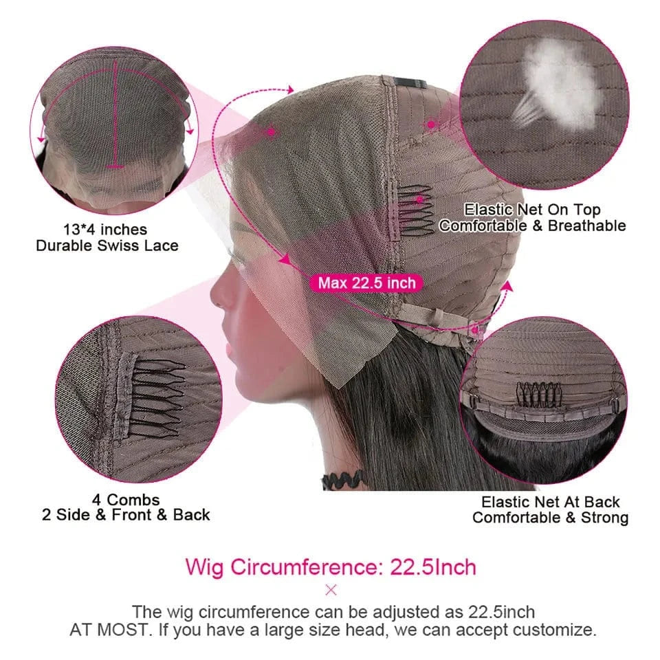 FX-HA26 Wholesales Wear and Go  Vietnam Body Wave Human Hair Wig 13*4 Inches Lace Wigs Human Hair Lace Front