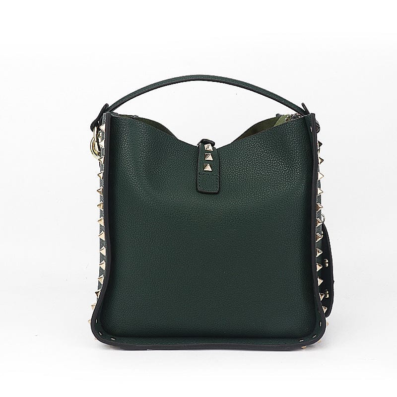 Genuine Cow Leather Shoulder Bags Fashion Rivet Style Ladies Hand Bags For Women High Quality Mini Crossbody Bag Bolsas Feminina