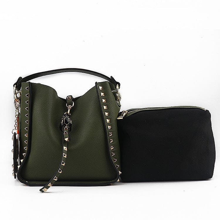Genuine Cow Leather Shoulder Bags Fashion Rivet Style Ladies Hand Bags For Women High Quality Mini Crossbody Bag Bolsas Feminina