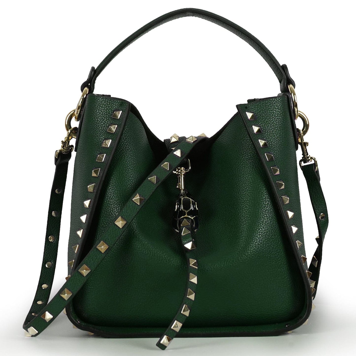 Genuine Cow Leather Shoulder Bags Fashion Rivet Style Ladies Hand Bags For Women High Quality Mini Crossbody Bag Bolsas Feminina