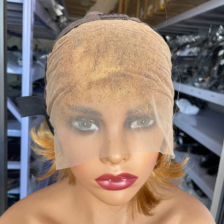 GL perruque pixie cut curls colored human hair wigs pixie cut short brazilian wig human hair curly bob short for black women