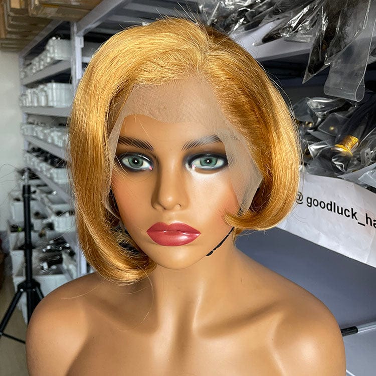 GL perruque pixie cut curls colored human hair wigs pixie cut short brazilian wig human hair curly bob short for black women