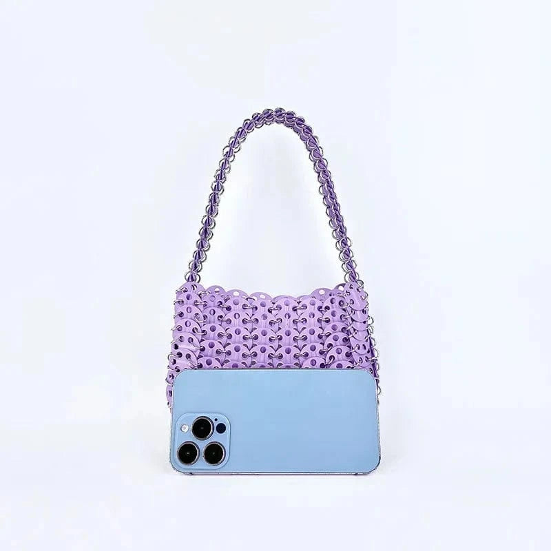 Glitter Small Handbags Wedding Formal Evening Clutch Party Cocktail Shoulder Purse Metal Sequins Bags