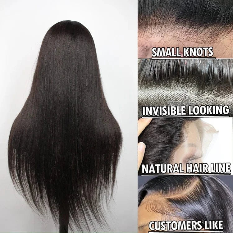 Glueless Full 360 Brazilian Human Hair Lace Front Wigs 100% human hair vendors 13x4 Transparent HD Lace Frontal Wigs Vendor