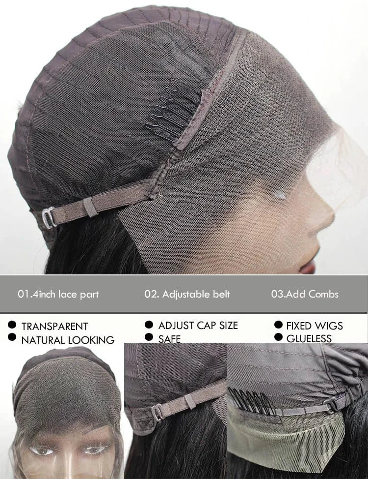 Glueless Full 360 Brazilian Human Hair Lace Front Wigs 100% human hair vendors 13x4 Transparent HD Lace Frontal Wigs Vendor
