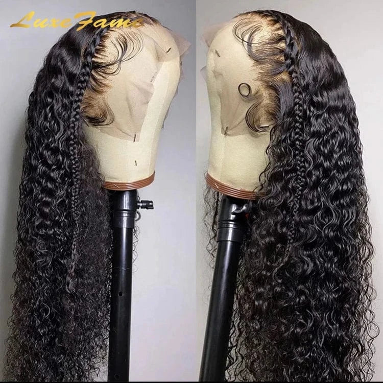 Glueless HD Transparent Lace Frontal Wigs Raw Indian Human Hair Lace Wigs Virgin Cuticle Aligned Body Wave Full Lace Front Wig