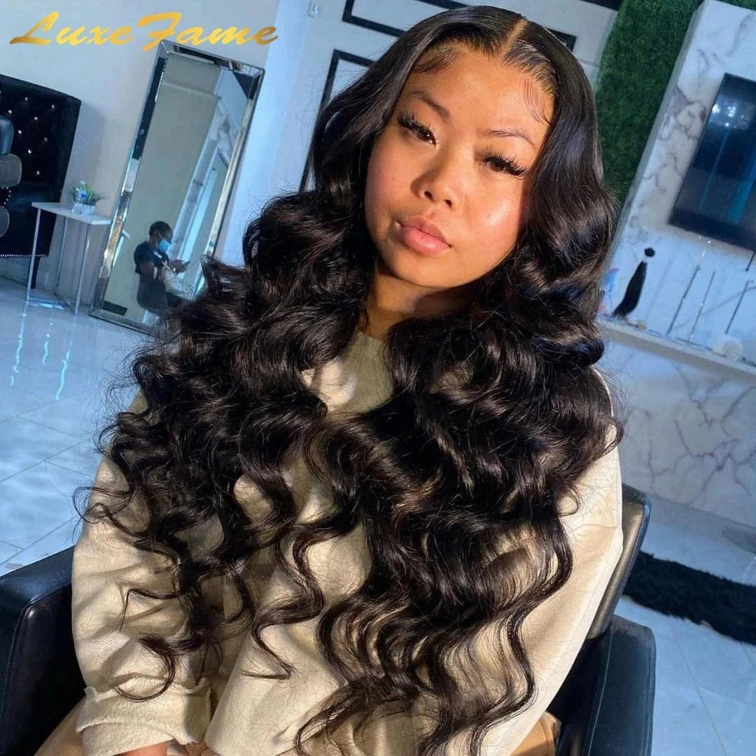 Glueless HD Transparent Lace Frontal Wigs Raw Indian Human Hair Lace Wigs Virgin Cuticle Aligned Body Wave Full Lace Front Wig