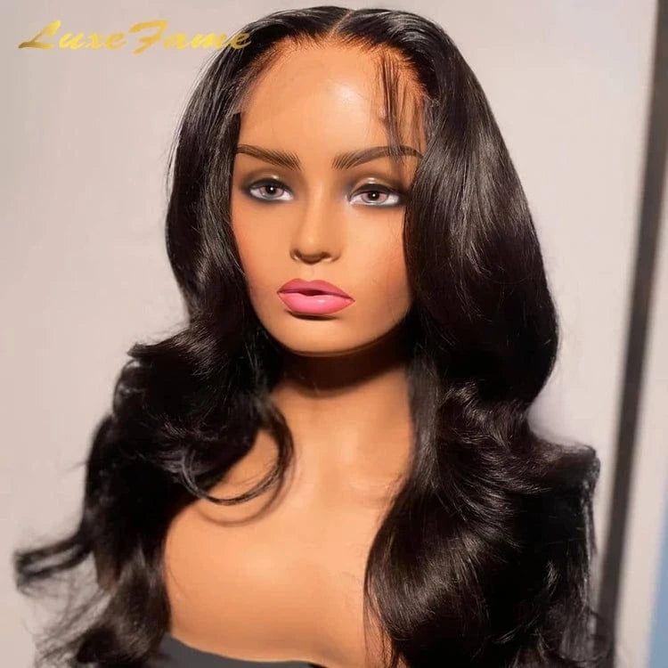 Glueless HD Transparent Lace Frontal Wigs Raw Indian Human Hair Lace Wigs Virgin Cuticle Aligned Body Wave Full Lace Front Wig