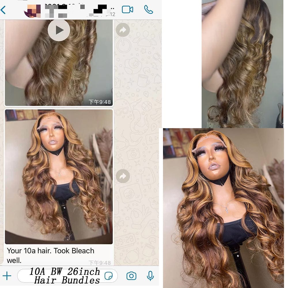 Glueless Pre Plucked Lace Highlight T-part Bob Wig,P427 Color Hd Transparent Swiss Lace front Human Hair Wig Highlight Staight