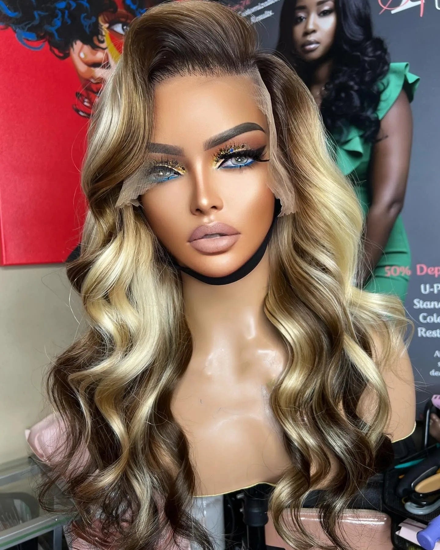 Glueless Quality Wig Cheap Price #4 613 Blonde Highlight Soft Virgin Remy Cuticle Aligned Human Hair Lace Front Wigs For Women