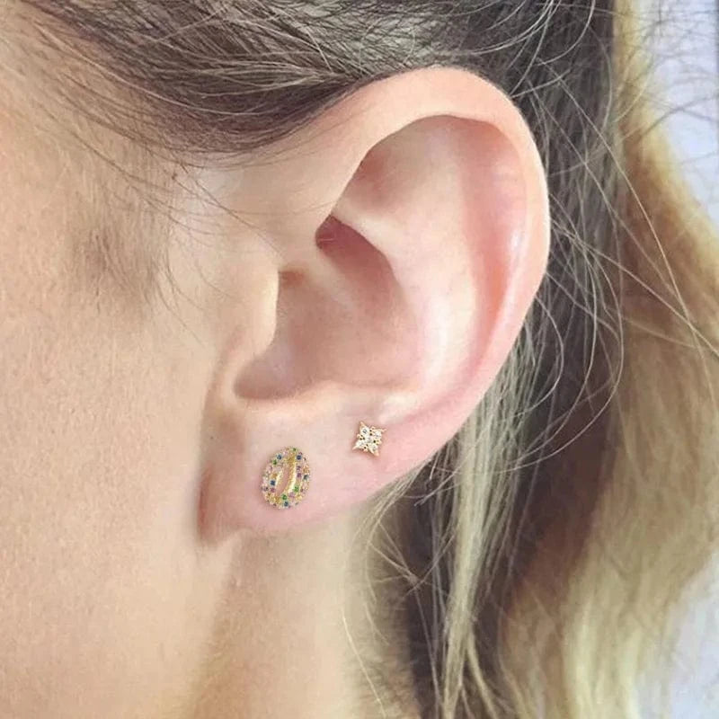 Gold 2022 NEW INS European Style  925 Sterling Silver Beach Shell Shape stud earrings for women