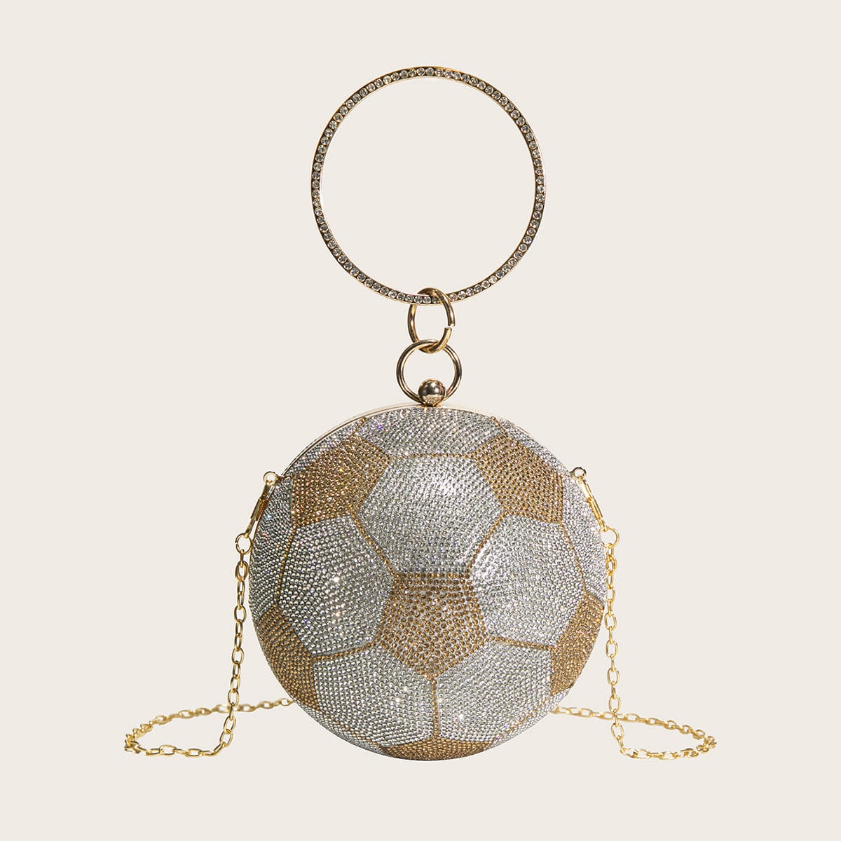 Gold football Wholesale custom logo new basket ball luxury rhinestones glitter ladies designer basketball bags purses and handbags for women