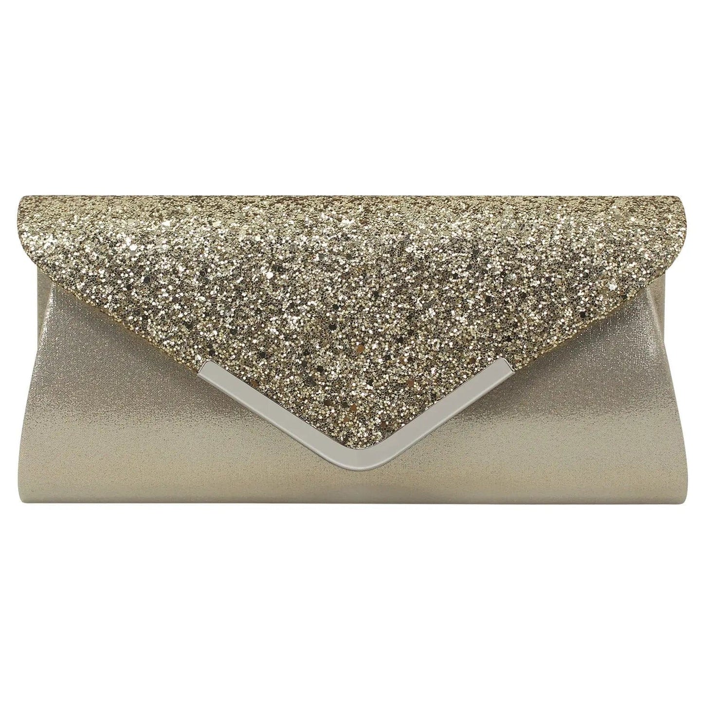 Golden 2022 New Large Capacity Fashionable Flash Material Pu Ladies Shoulder Bag Handmade All Match Clutch Evening Party Bag For Woman
