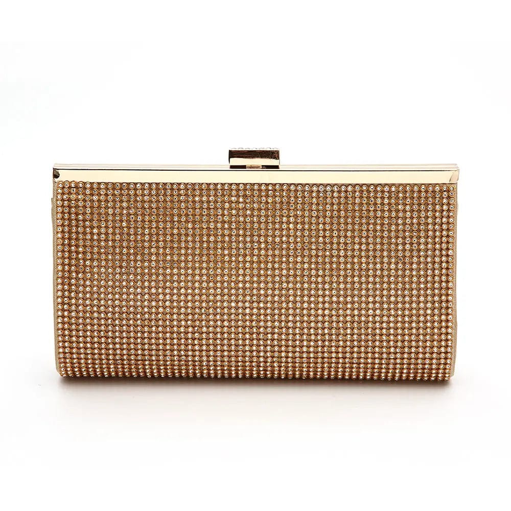 Golden Factory direct wholesale new luxury crystal evening bag plus classic shining diamond clutch bag for party prom banquet wedding