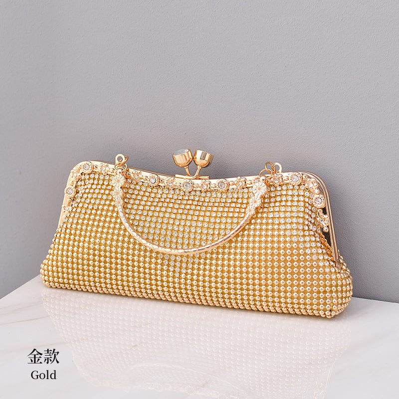 Golden Factory Fashion diagonal span 2023 new party wedding messenger lay purse crystal evening clutch bags