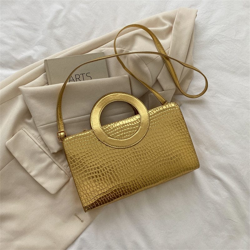 Golden Factory Wholesale Handbags 2022 Young Lady Luxury bags Women Crocodile Pattern Shoulder Purses For Woman