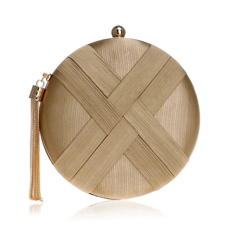 Golden Fashion Tassel Evening Purse Wedding Party Handbags Chain Shoulder Lady Luxury Clutch Bag Evening Bags