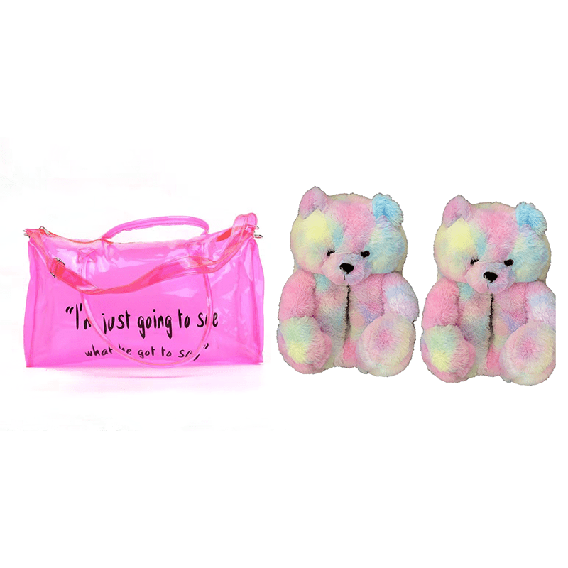 Good Girls Bunny Stuffed Ladies Plush Teddy Bear Slippers With Best Quality