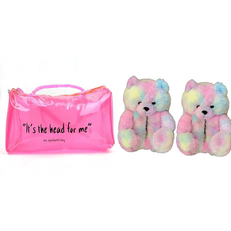 Good Girls Bunny Stuffed Ladies Plush Teddy Bear Slippers With Best Quality