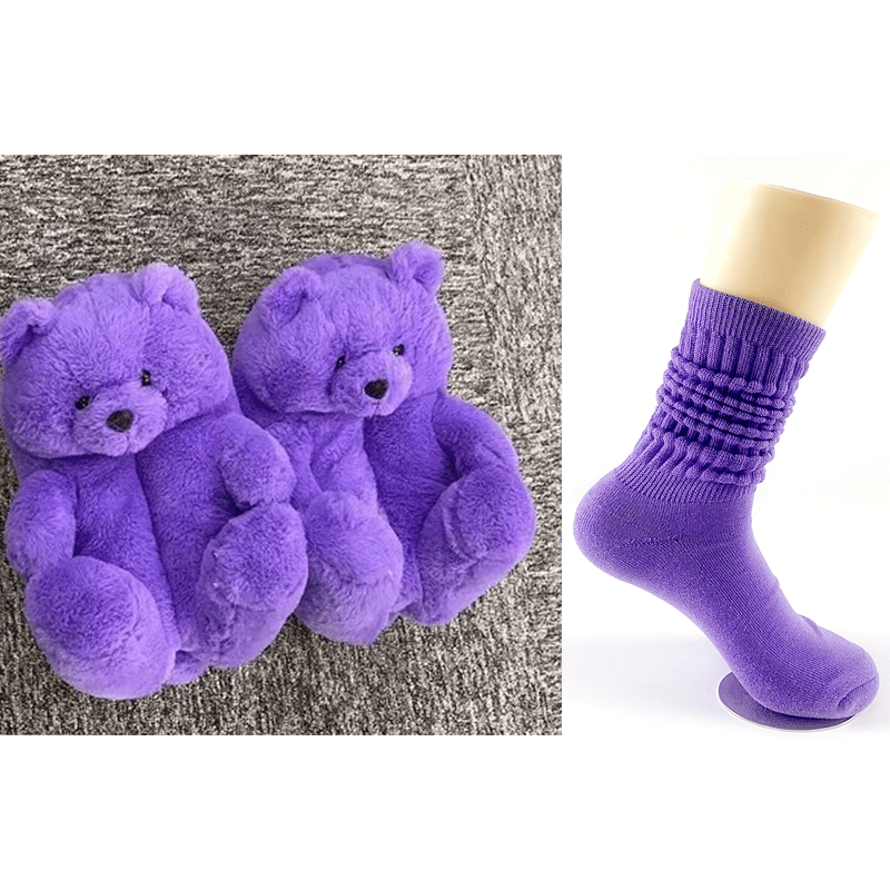 Good Girls Bunny Stuffed Ladies Plush Teddy Bear Slippers With Best Quality