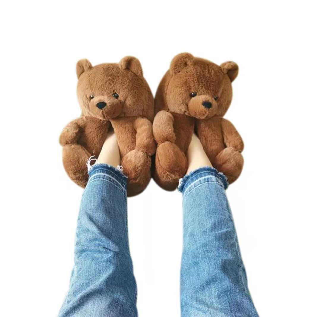 Good Girls Bunny Stuffed Ladies Plush Teddy Bear Slippers With Best Quality