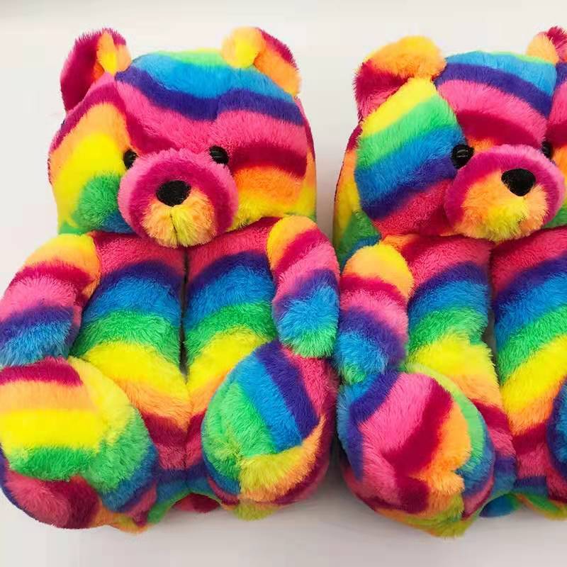 Good Girls Bunny Stuffed Ladies Plush Teddy Bear Slippers With Best Quality