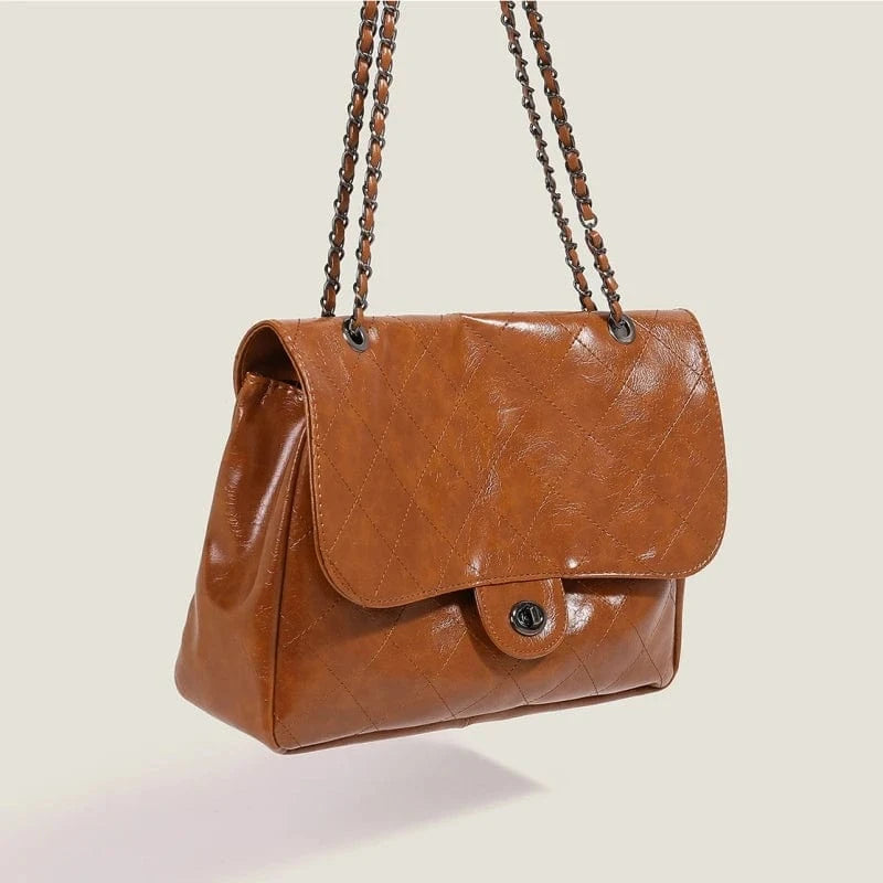 good quality brown leather vintage handbags wholesale luxury designer bags handbags women pu ladies handbag