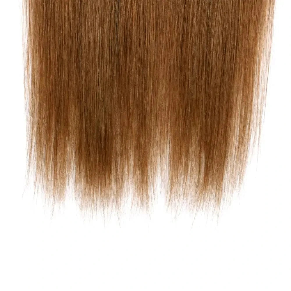 Good quality human hair #6 easy wear 8pcs/set straight clip in hair extension for white women