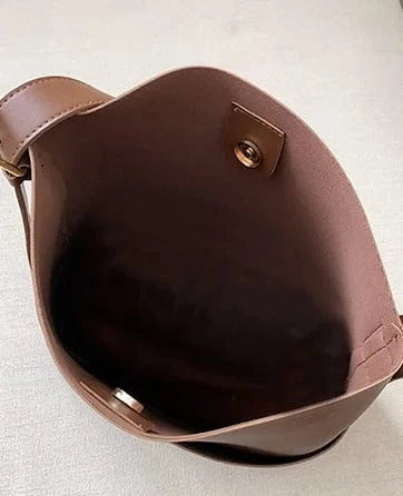 Good Quality solid color casual simple leather tote bag Shoulder Handbags Tote Bags For Women