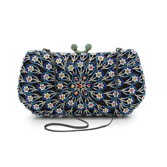 Good Quality Wedding Bridal Luxury Evening Clutch Bag Ladies Handmade Dinner Crystal Evening Bag Rhinestone Purse For Woman