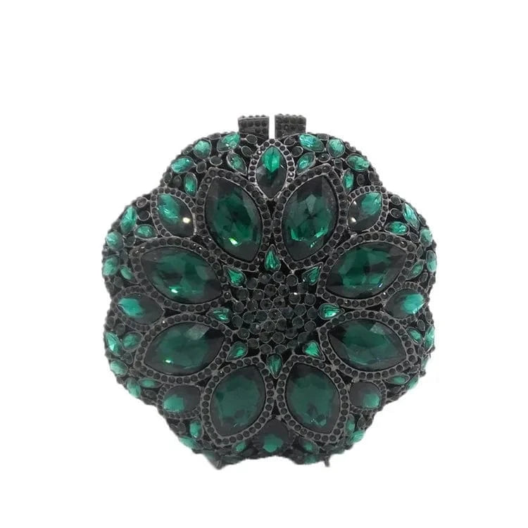 Gown evening party bags Multi color crystal hand bags ladies luxury clutch rhinestone metal purse clutches for women