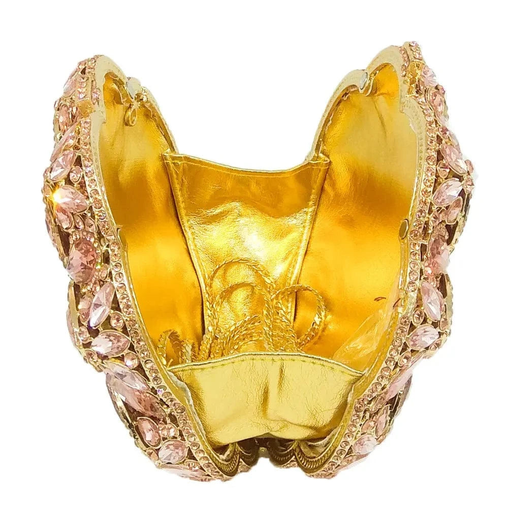 Gown evening party bags Multi color crystal hand bags ladies luxury clutch rhinestone metal purse clutches for women