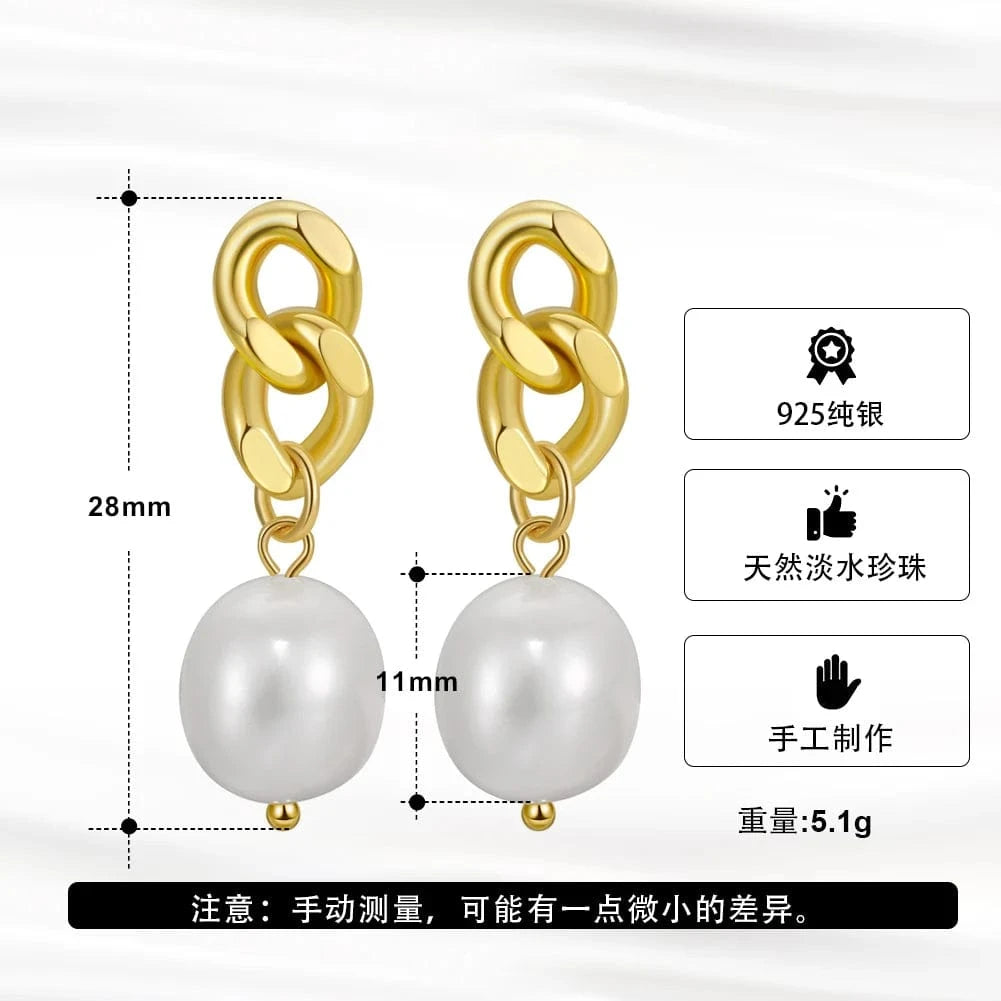 GPE53 Gold fashion 925 sterling silver stud earring jewelry 18K gold plated sterling silver stud earrings for women