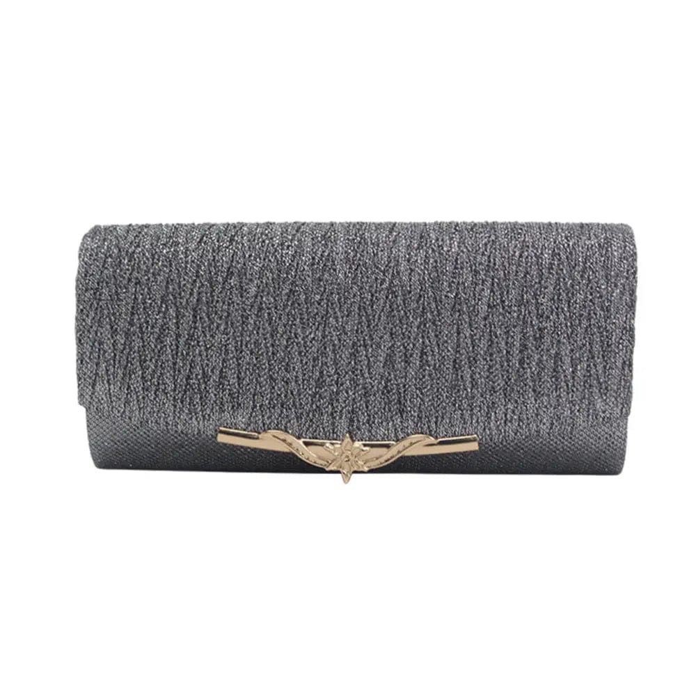 Gray Factory Exclusively New European And American Fashion Dinner Bag Women's Clutch Bag Fold Satin Evening Dinner Bag