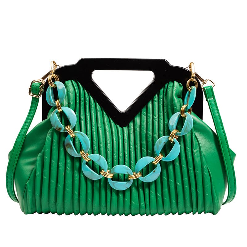 green 2022 Fashion Designer Purses Wholesale Chains Custom Shoulder Bag PU Leather Bags Women Handbags Ladies Luxury