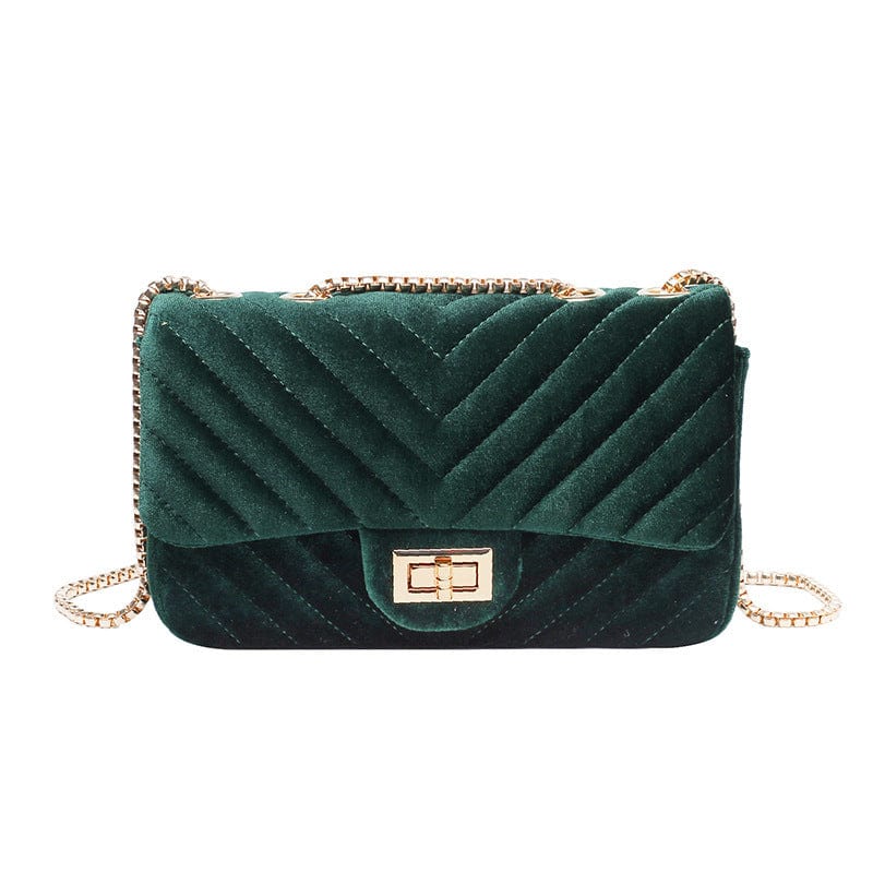 green 2022 Handbags Ladies Shoulder Hand Bags Designer Velvet Purses and Handbags for Women Luxury