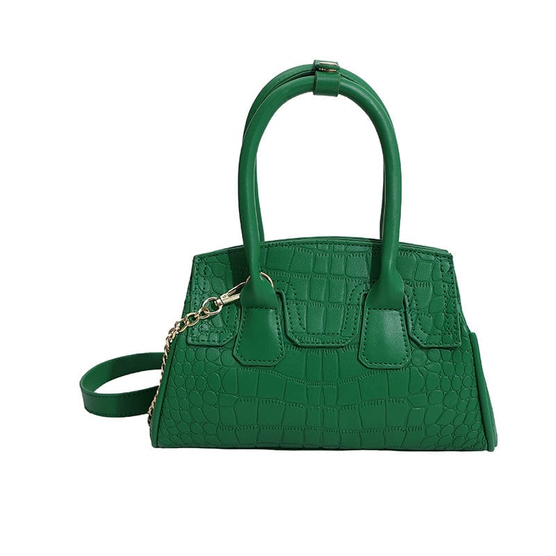 green Crocodile Leather Bag Chains Shoulder Ladies Purse Female Tote Handbags for Women Luxury 2023