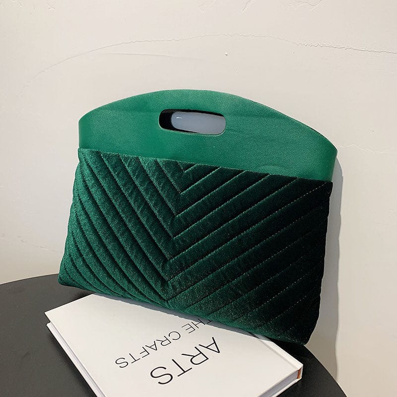 green Factory Wholesale Handbags 2022 young ladies velvet bags ladies fashion design purses for women