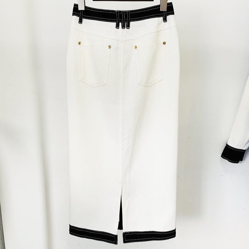 H3323 Kimshein Women Fancy Clothing Spring&Autumn Wear Long Sleeve Tops And Long Skirt Party Evening Two Piece Skirt Sets