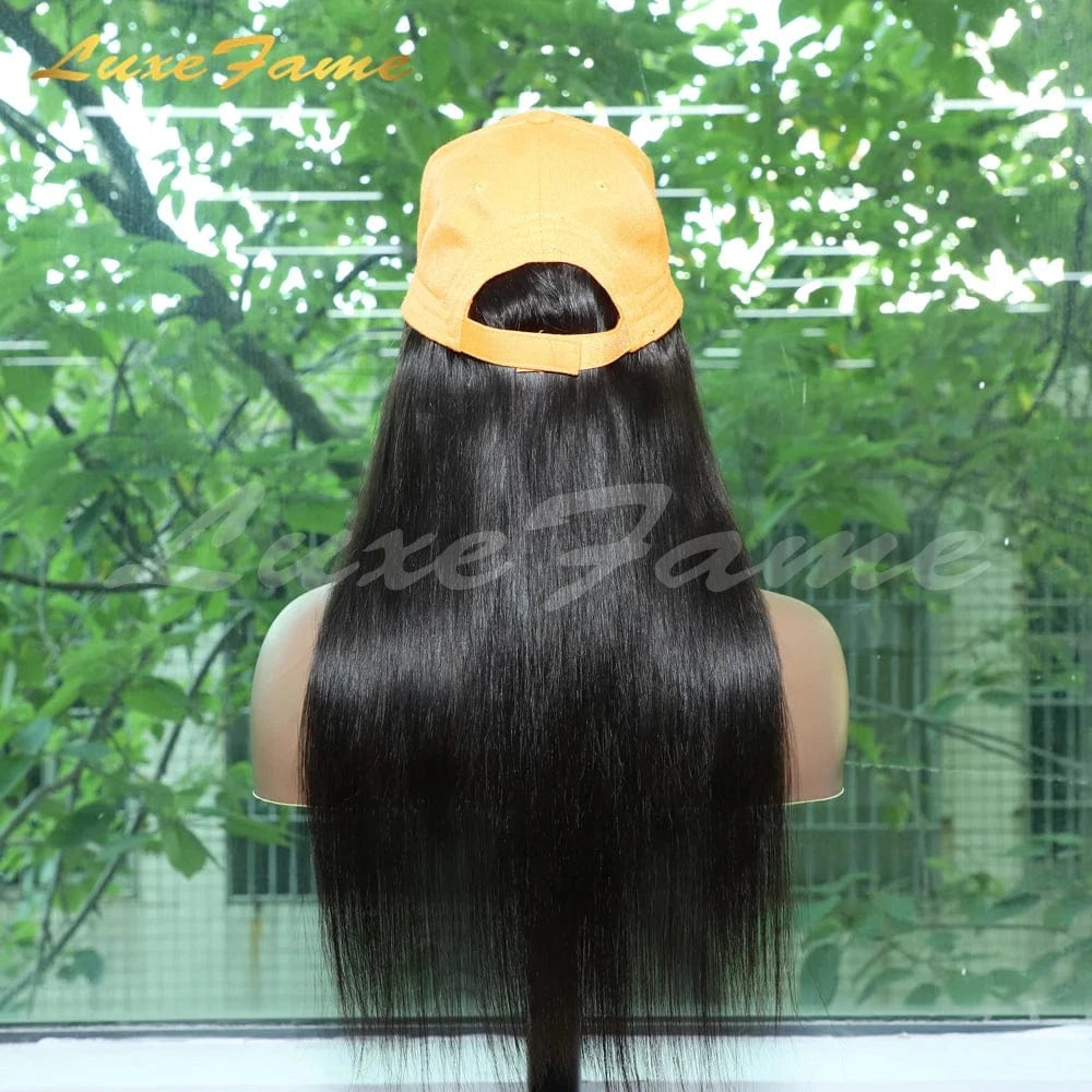 hair supplies plastic hd lace closures with wig cap,large cap 40 inch deep wave frontal wig,hat wigs human hair