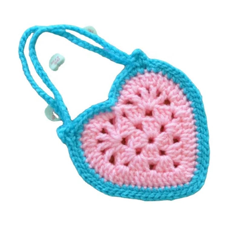 Hand Bag Luxury Women 2024 Hand-woven Heart Shaped Messenger Bags Small Purses Clutch Evening Bag